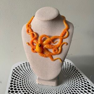 Gorgeous silicone octopus necklace - brand new never worn